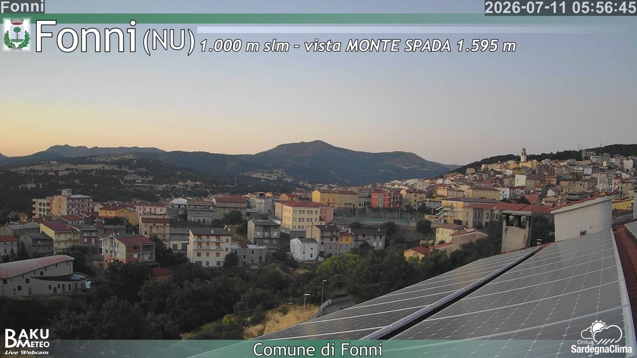 time-lapse frame, Fonni webcam