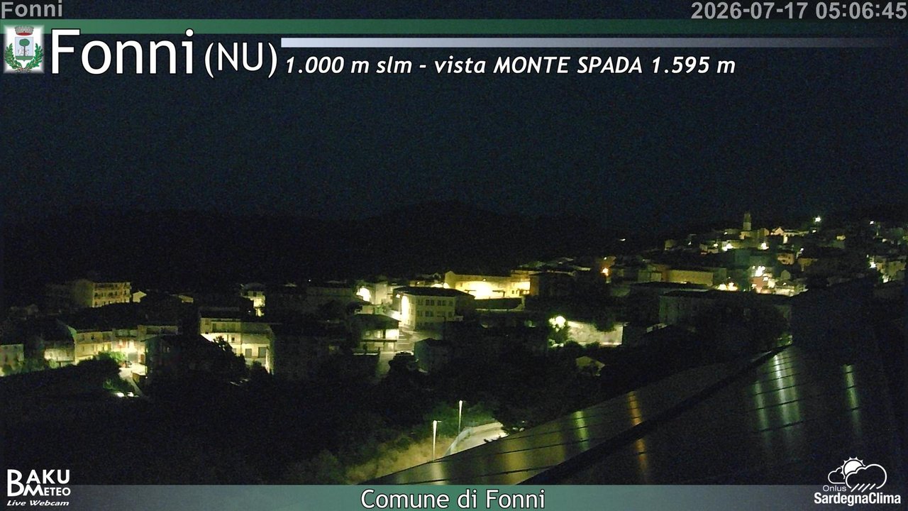 time-lapse frame, Fonni webcam