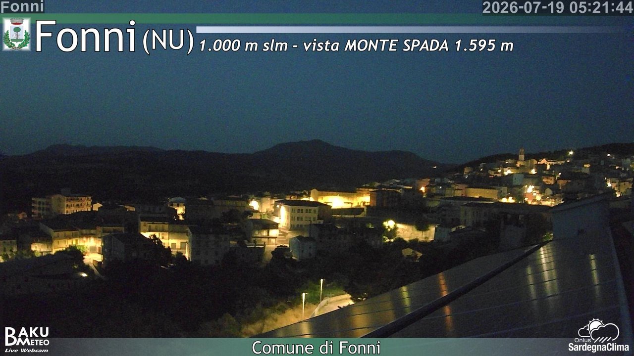 time-lapse frame, Fonni webcam