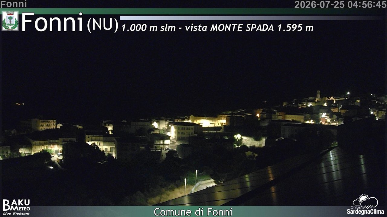 time-lapse frame, Fonni webcam