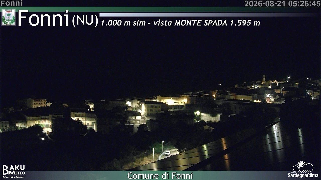 time-lapse frame, Fonni webcam