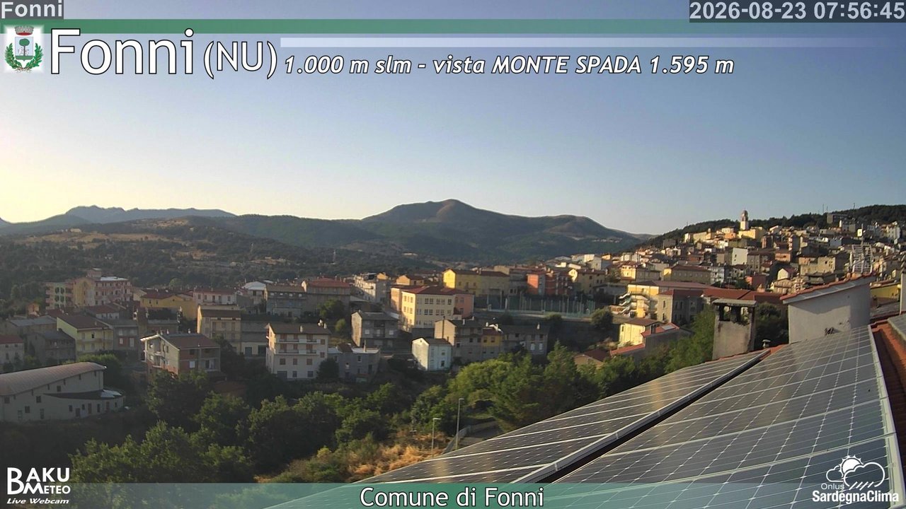 time-lapse frame, Fonni webcam