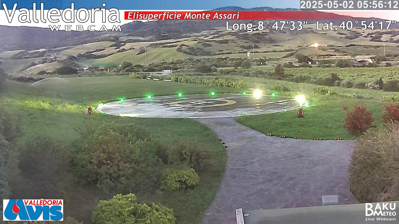 time-lapse frame, Valledoria webcam