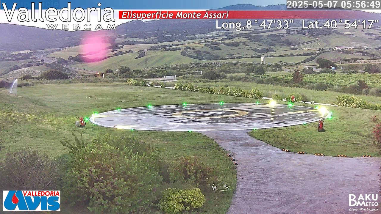 time-lapse frame, Valledoria webcam