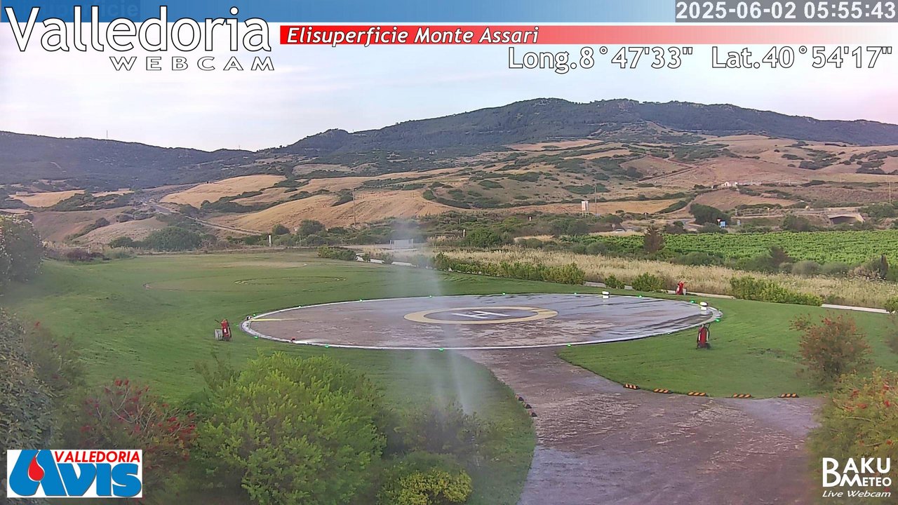 time-lapse frame, Valledoria webcam