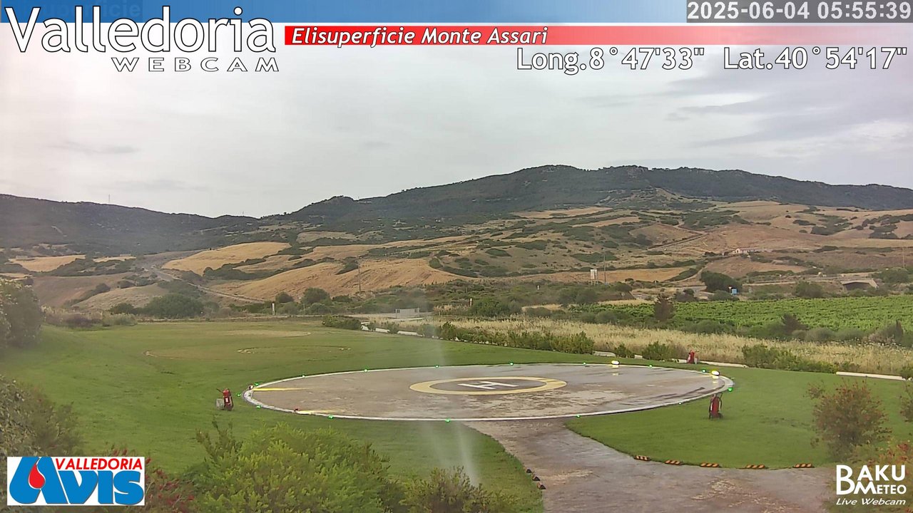 time-lapse frame, Valledoria webcam