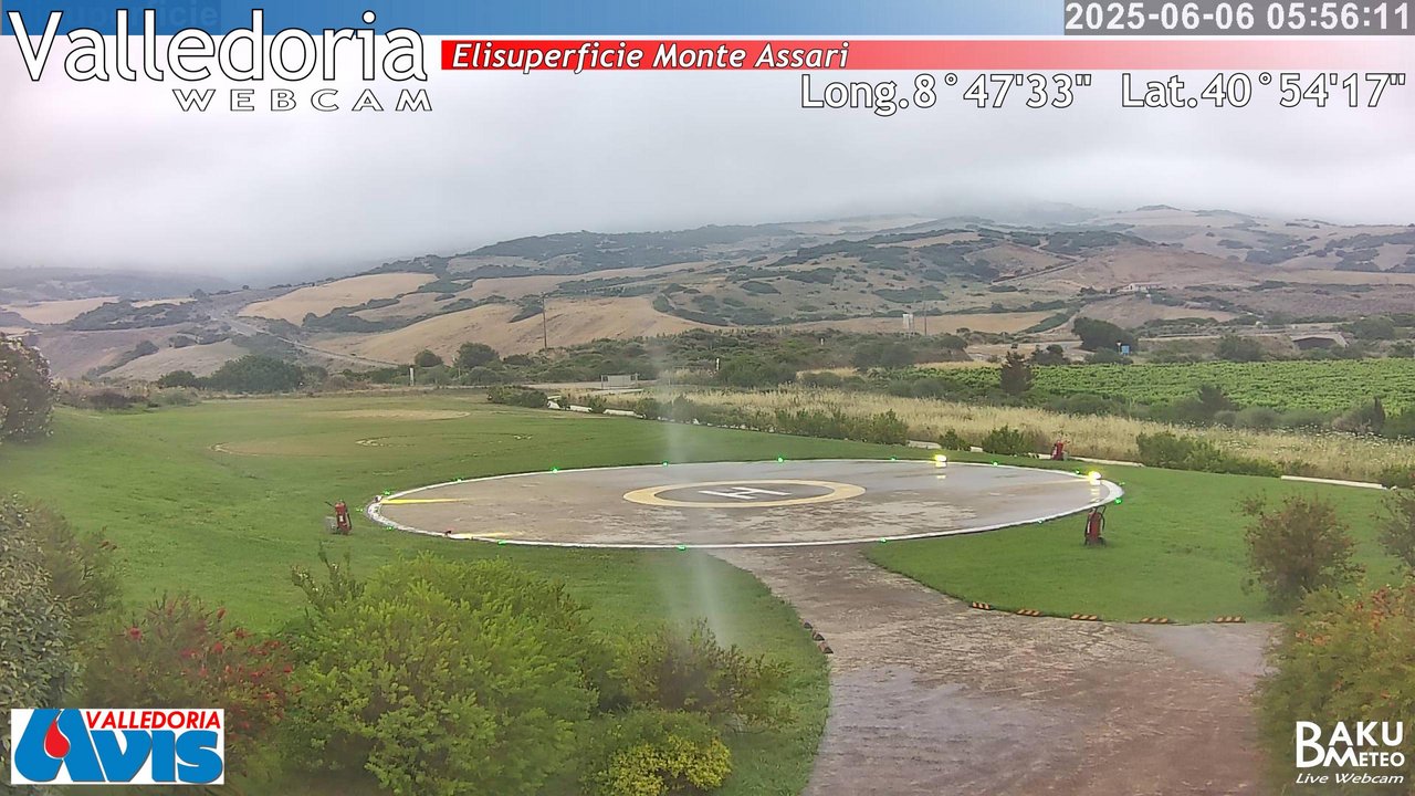 time-lapse frame, Valledoria webcam