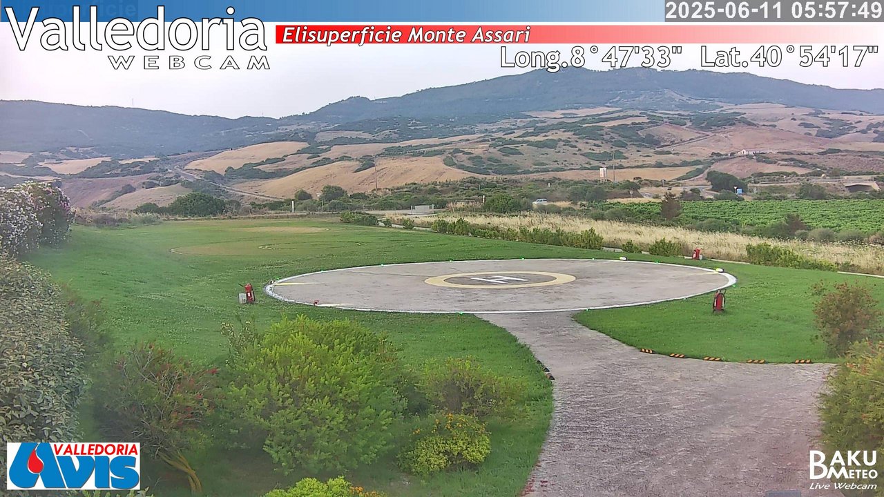 time-lapse frame, Valledoria webcam