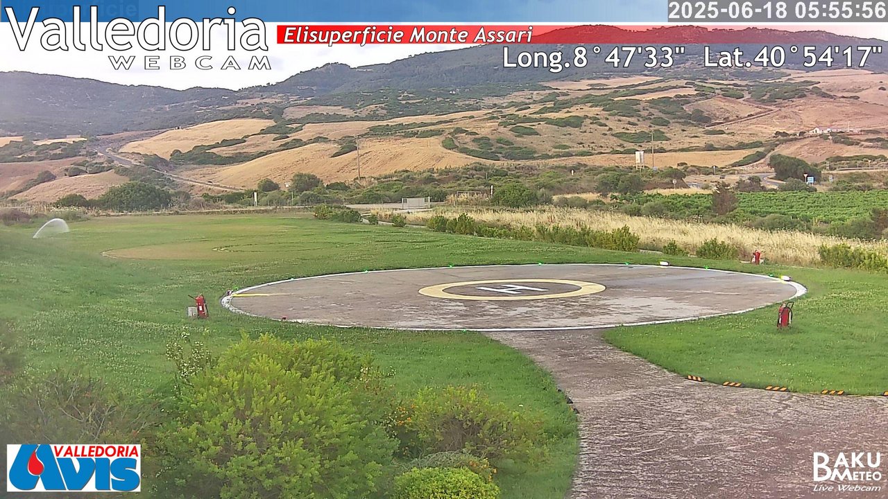 time-lapse frame, Valledoria webcam