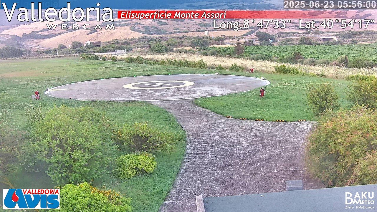 time-lapse frame, Valledoria webcam