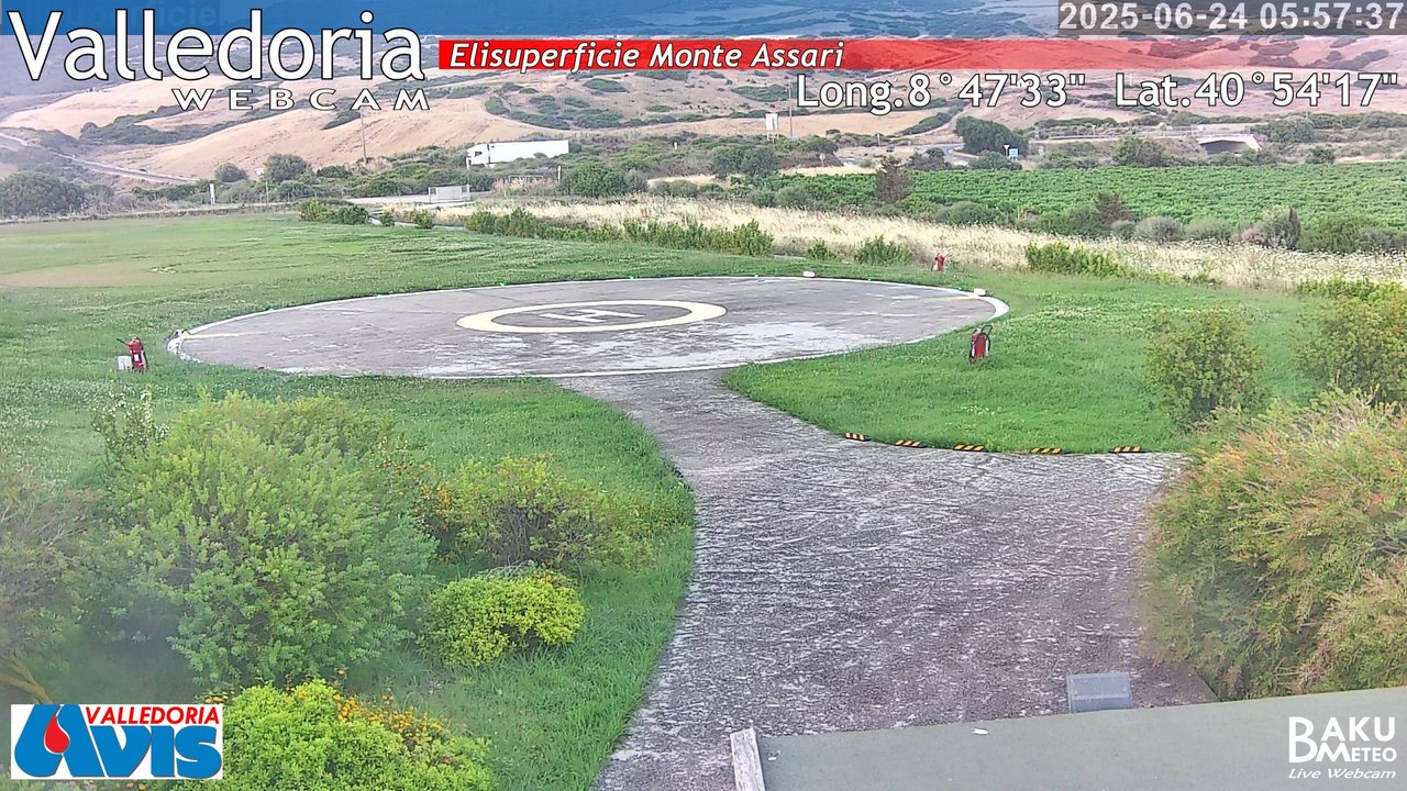 time-lapse frame, Valledoria webcam