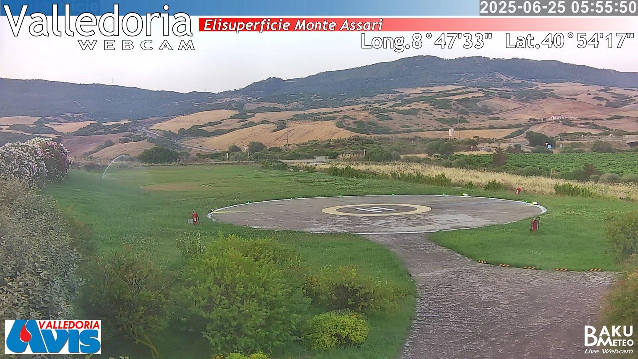 time-lapse frame, Valledoria webcam