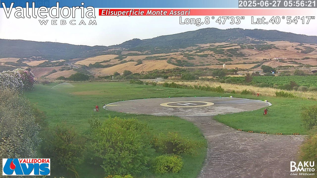 time-lapse frame, Valledoria webcam