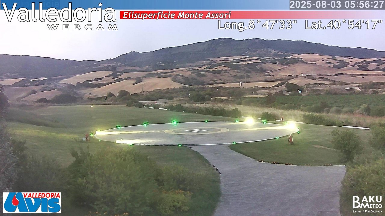 time-lapse frame, Valledoria webcam