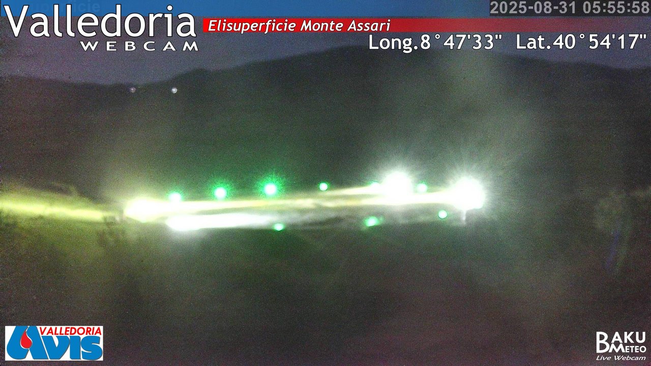 time-lapse frame, Valledoria webcam