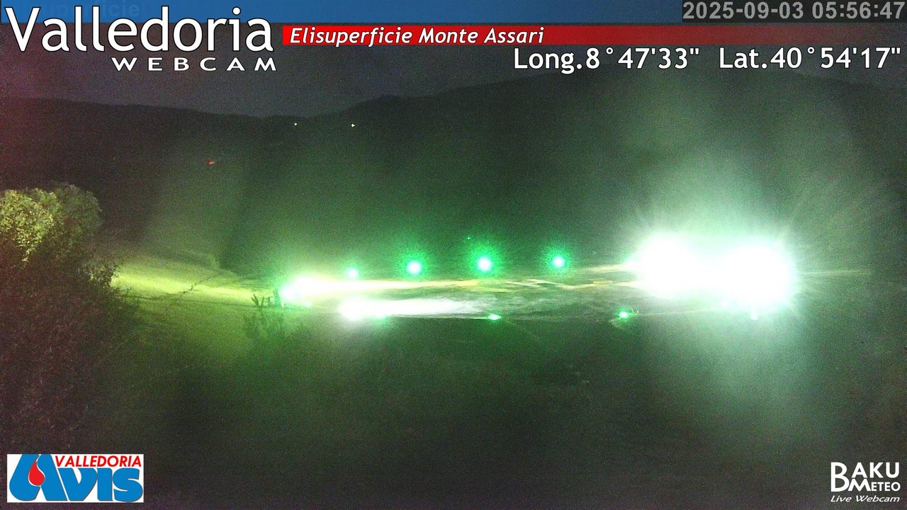 time-lapse frame, Valledoria webcam