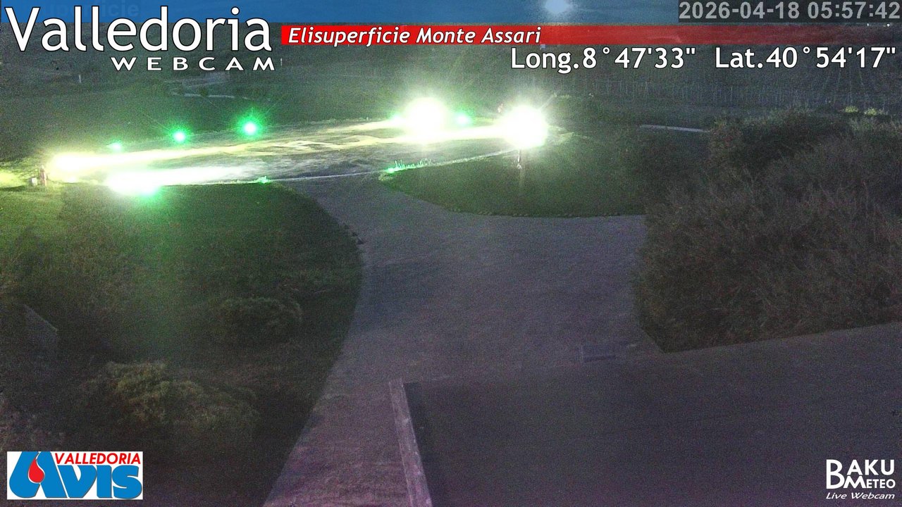time-lapse frame, Valledoria webcam