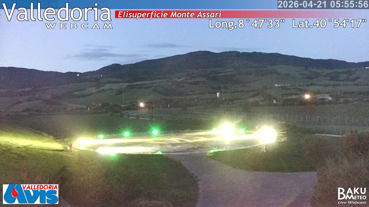 time-lapse frame, Valledoria webcam