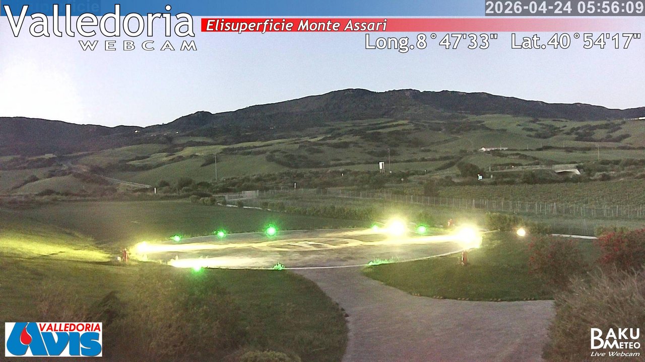 time-lapse frame, Valledoria webcam