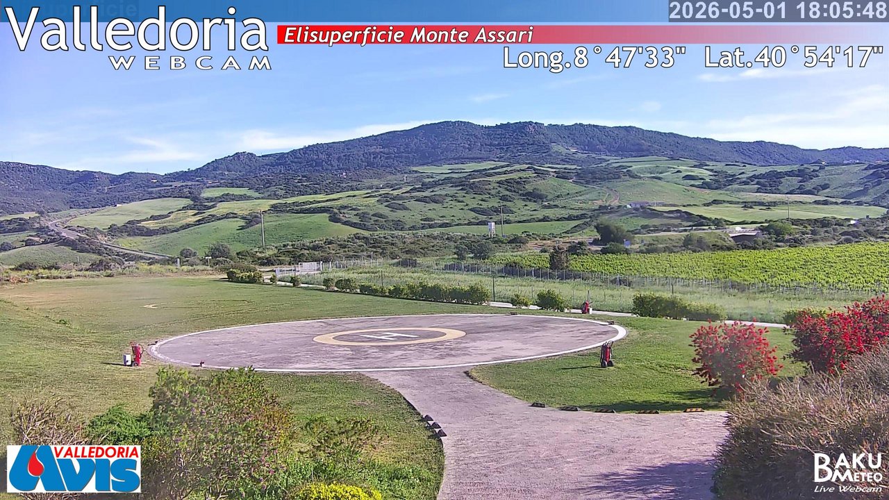 time-lapse frame, Valledoria webcam