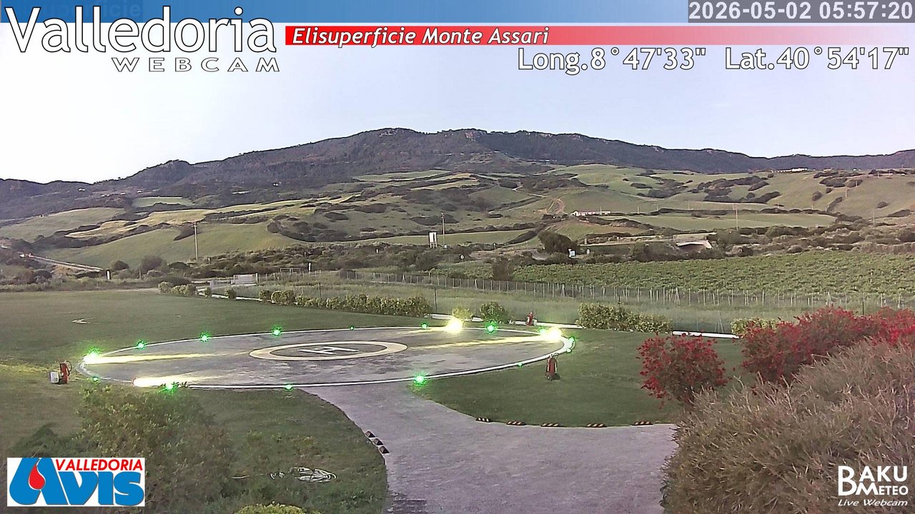 time-lapse frame, Valledoria webcam