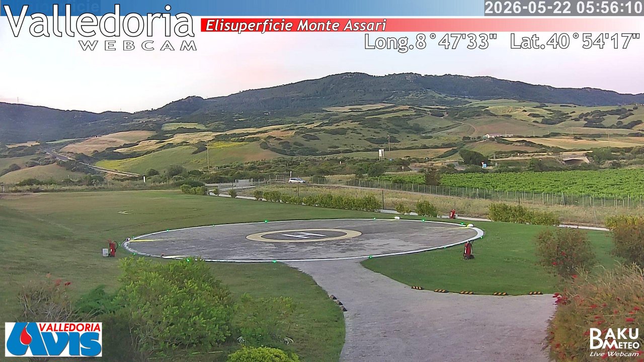 time-lapse frame, Valledoria webcam