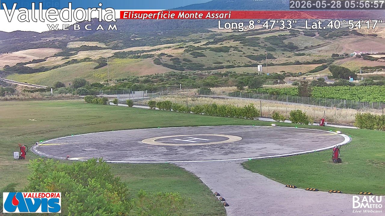 time-lapse frame, Valledoria webcam
