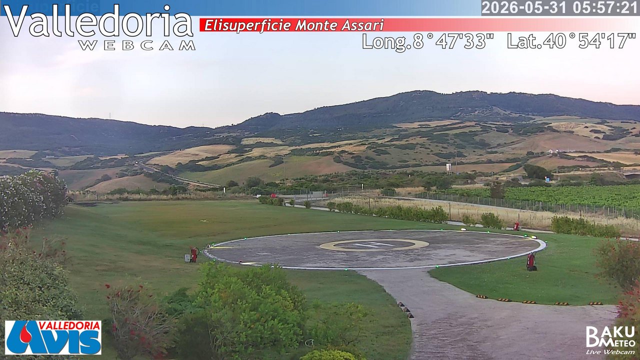 time-lapse frame, Valledoria webcam