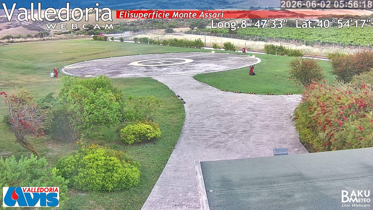 time-lapse frame, Valledoria webcam