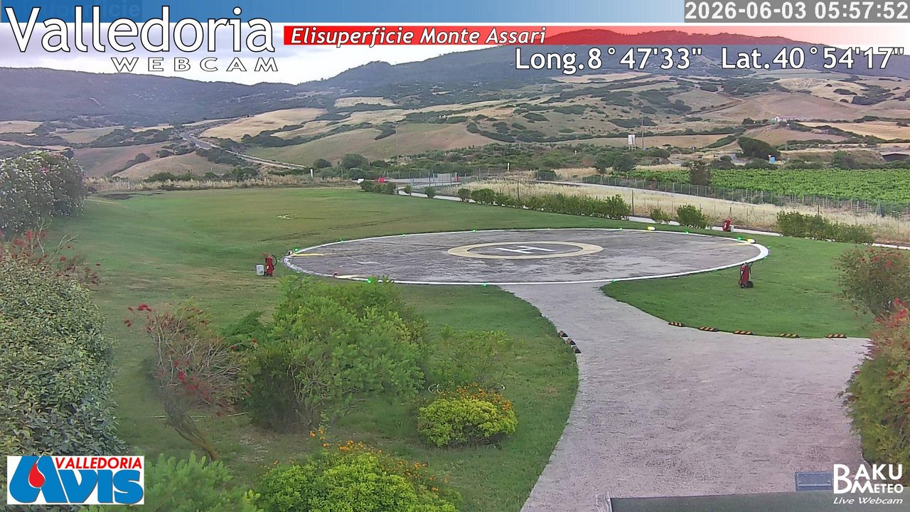time-lapse frame, Valledoria webcam