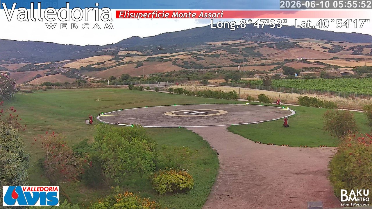 time-lapse frame, Valledoria webcam