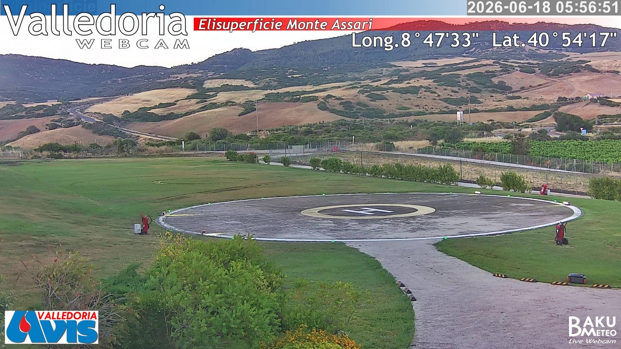 time-lapse frame, Valledoria webcam