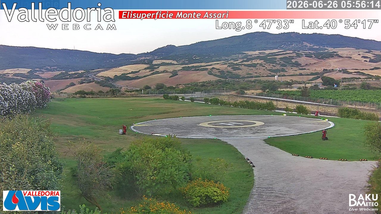 time-lapse frame, Valledoria webcam