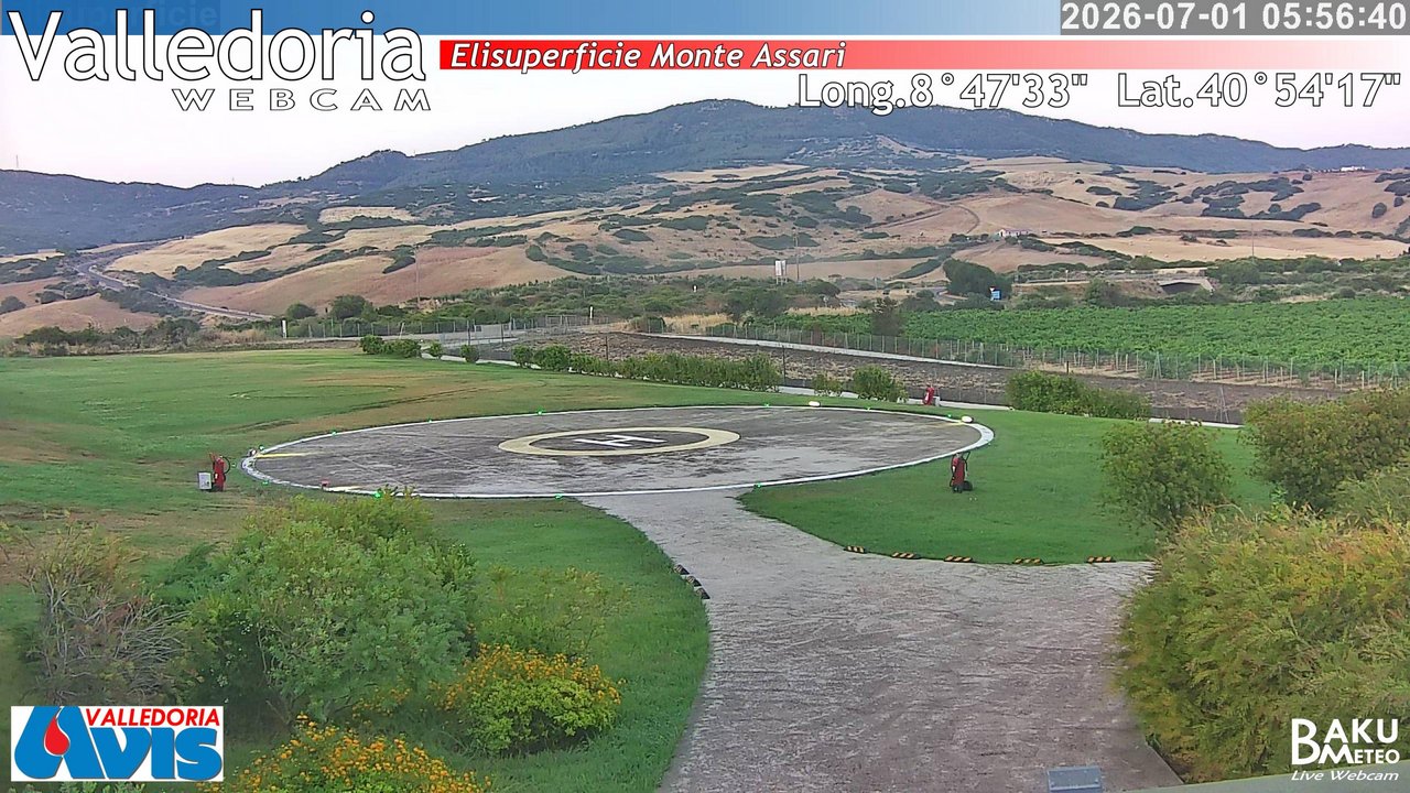 time-lapse frame, Valledoria webcam
