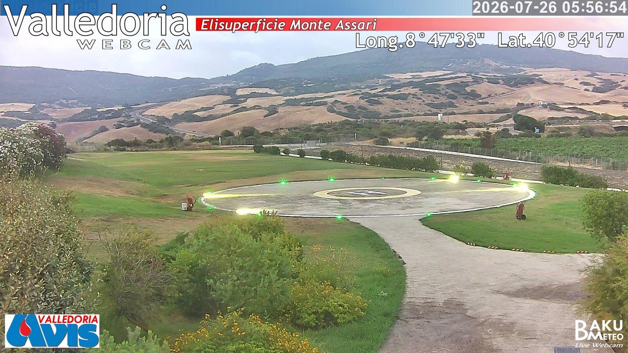 time-lapse frame, Valledoria webcam