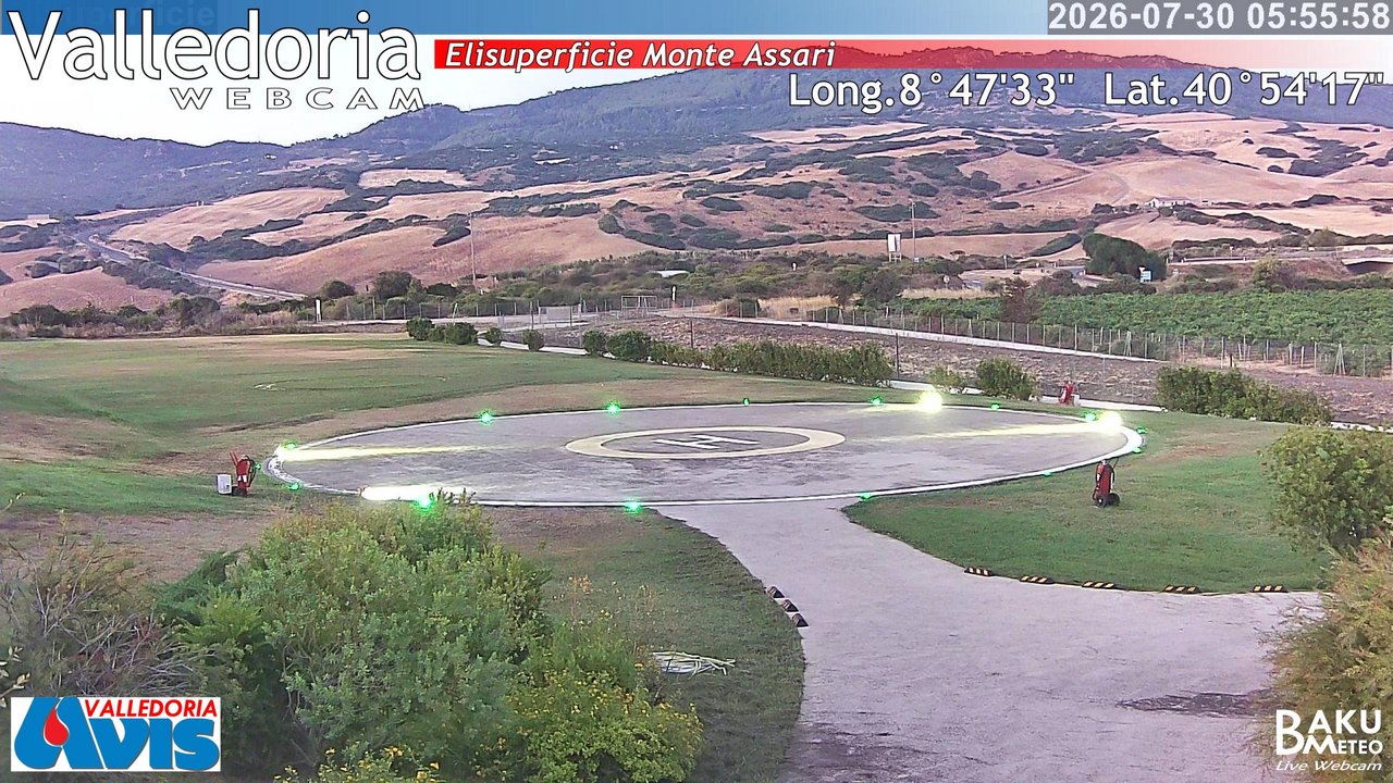 time-lapse frame, Valledoria webcam