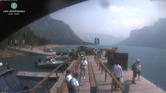 view from Lake Minnewanka on 2026-07-18