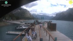 view from Lake Minnewanka on 2026-07-20