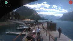 view from Lake Minnewanka on 2026-07-27
