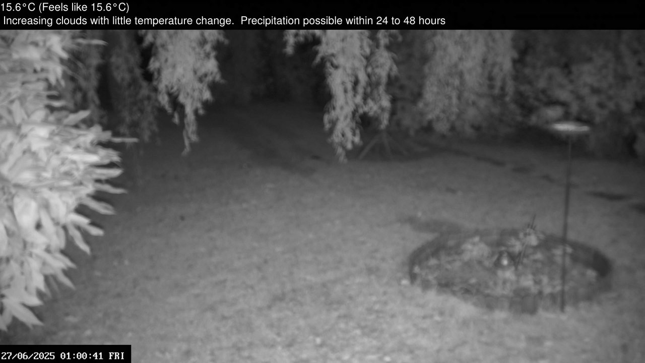time-lapse frame, Wembury, Devon. Garden Zoom Cam webcam