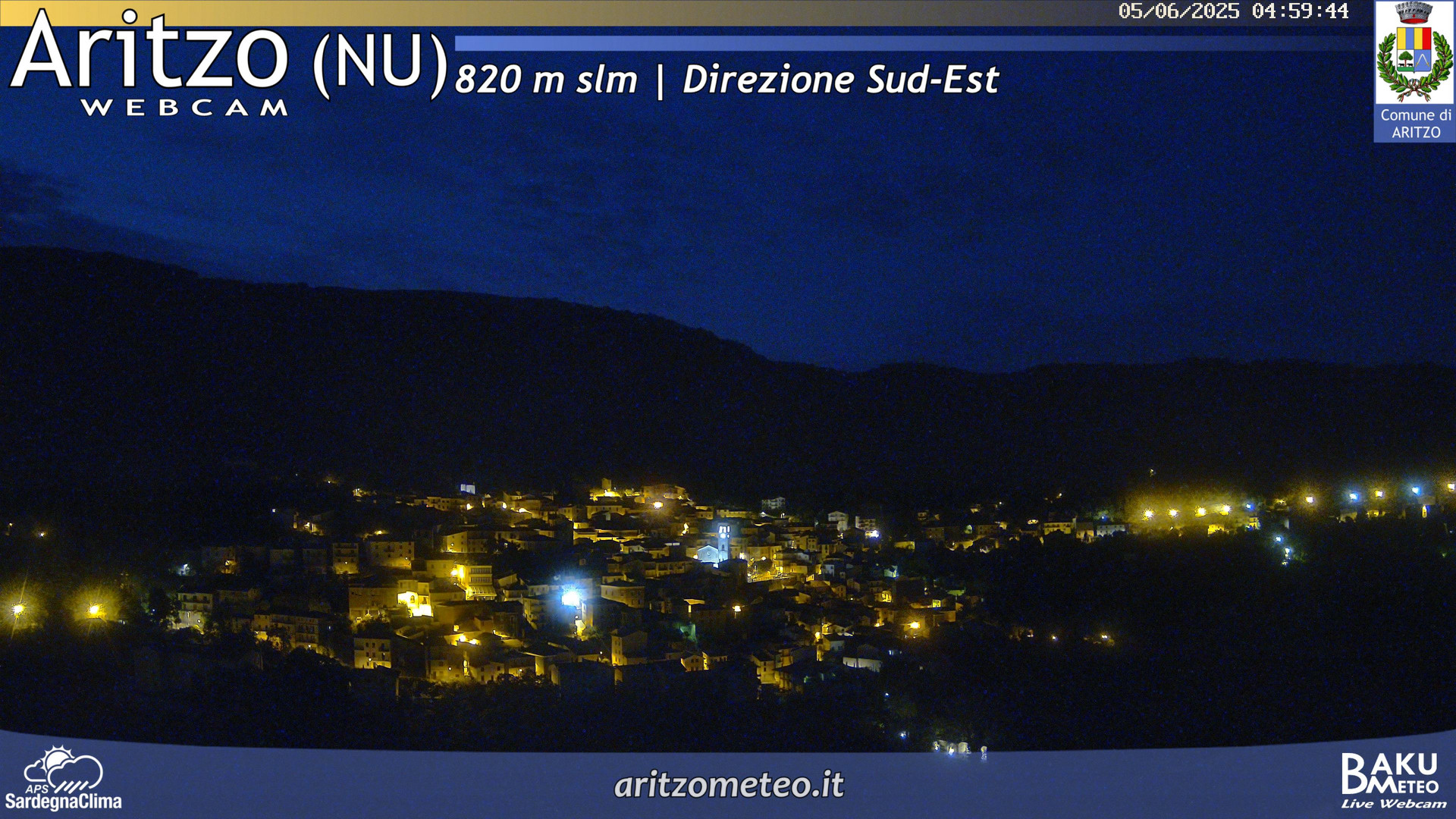time-lapse frame, Aritzo webcam