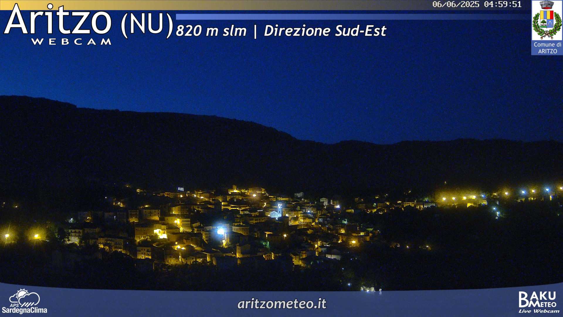time-lapse frame, Aritzo webcam