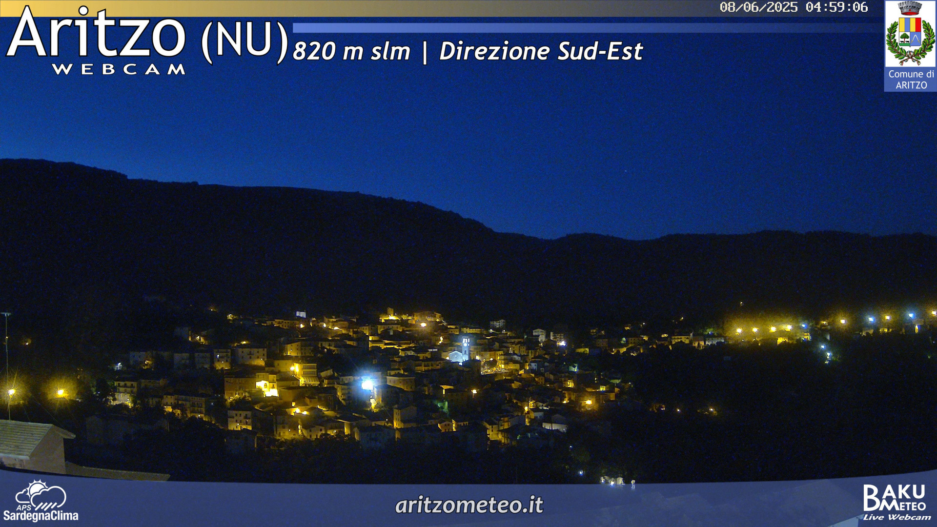 time-lapse frame, Aritzo webcam