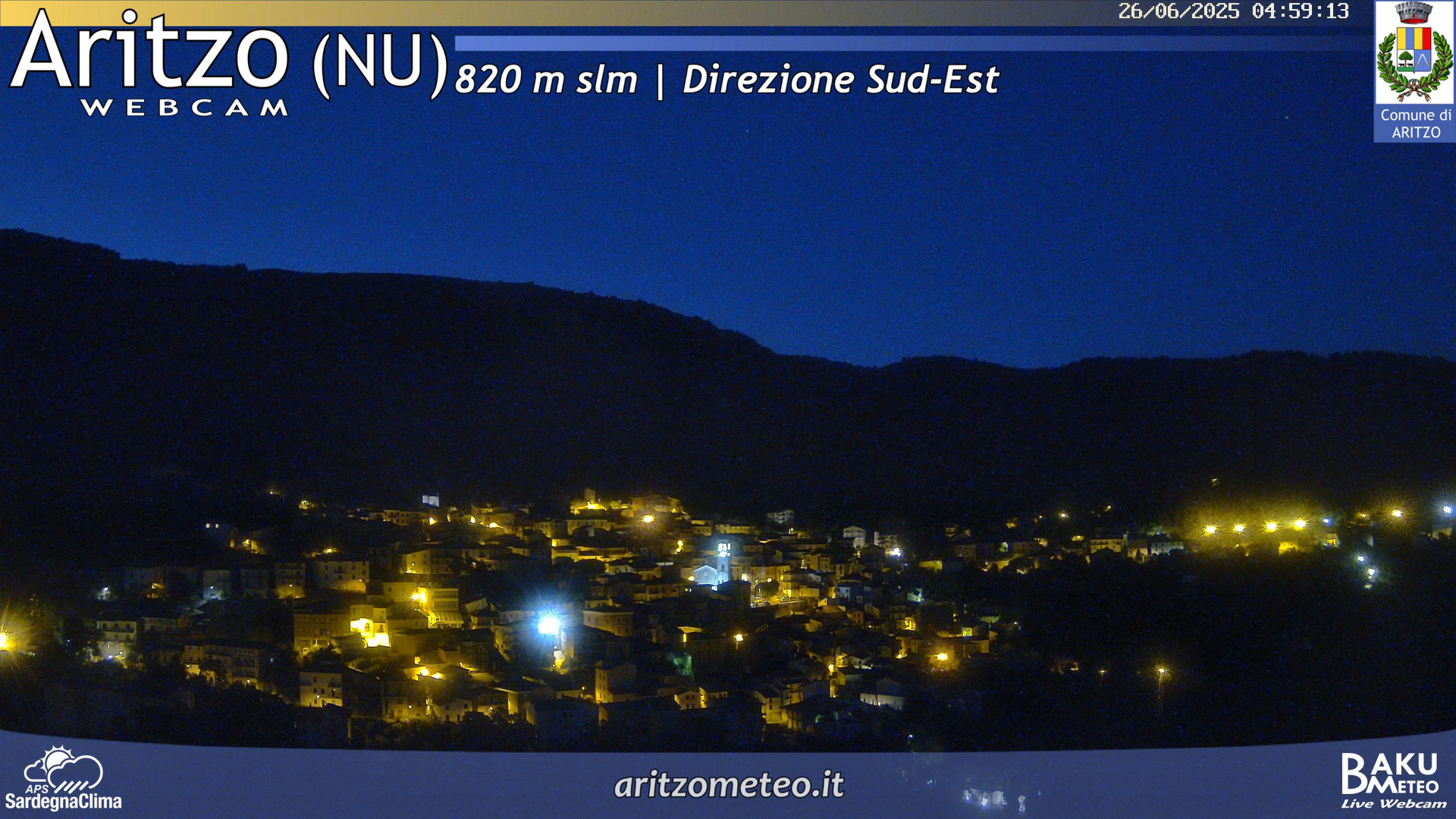 time-lapse frame, Aritzo webcam