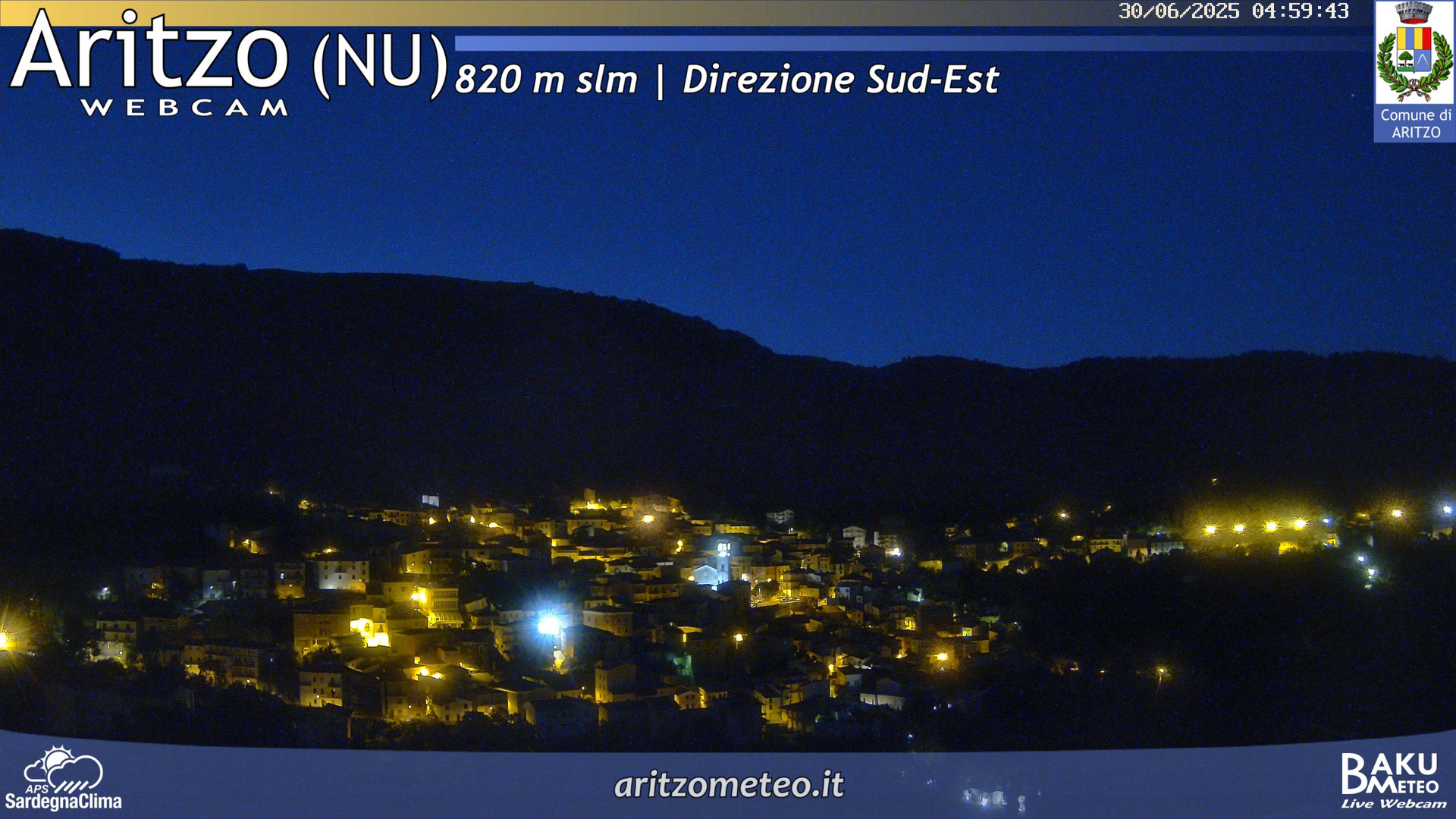 time-lapse frame, Aritzo webcam