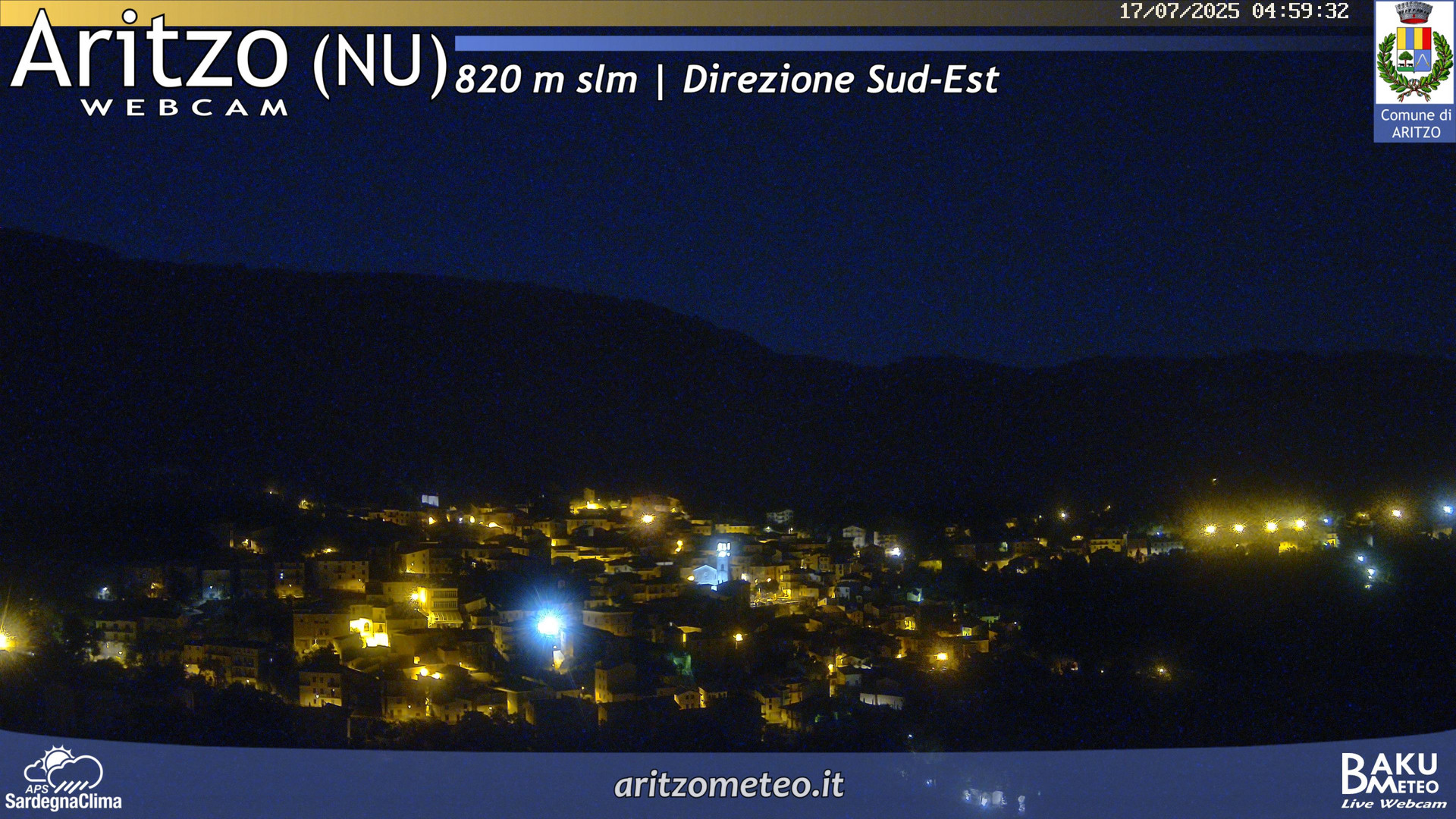 time-lapse frame, Aritzo webcam