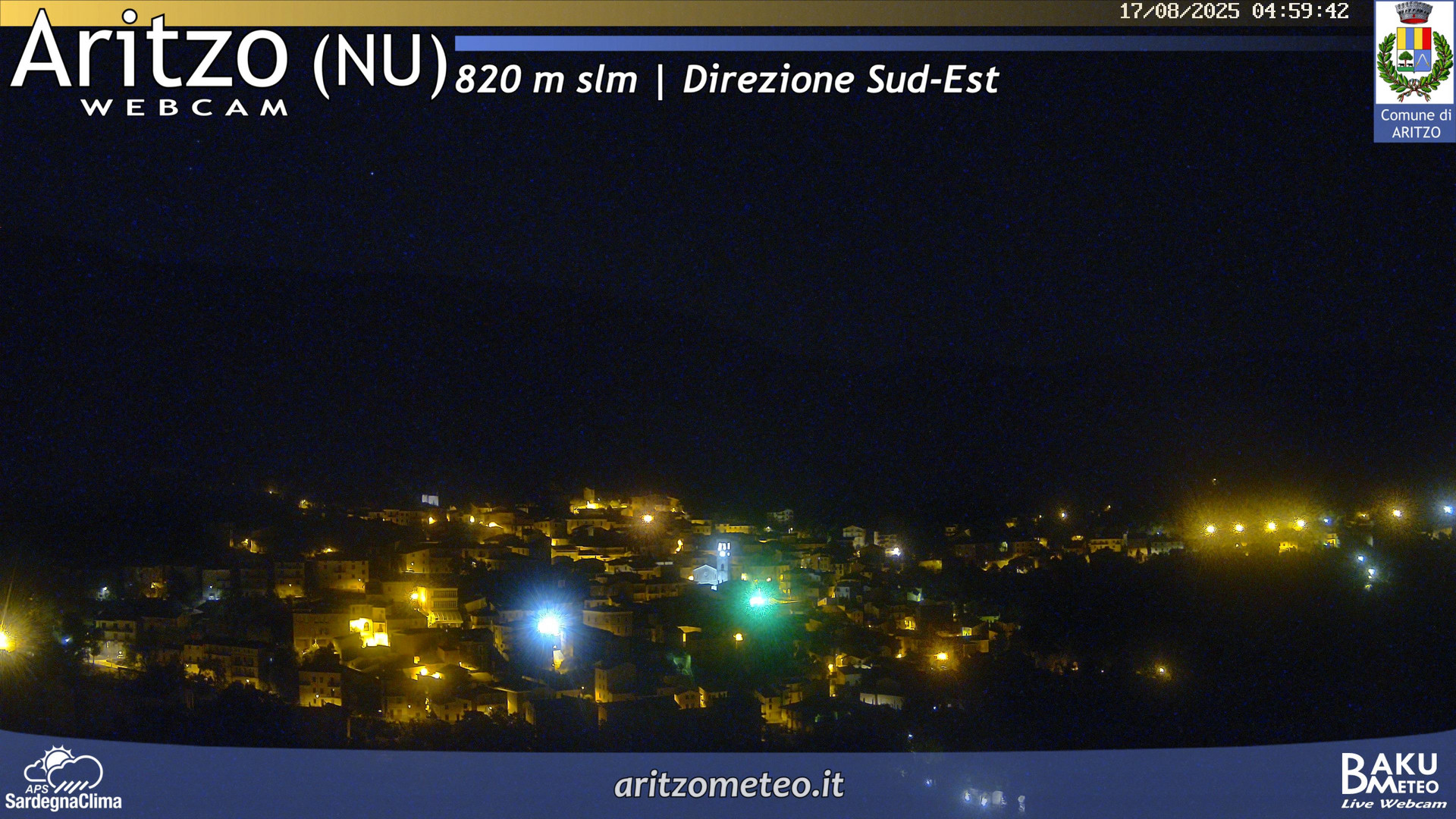 time-lapse frame, Aritzo webcam