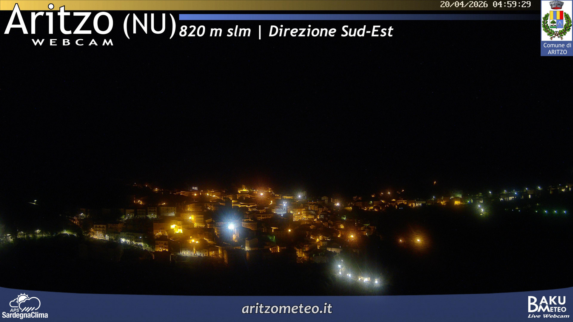 time-lapse frame, Aritzo webcam