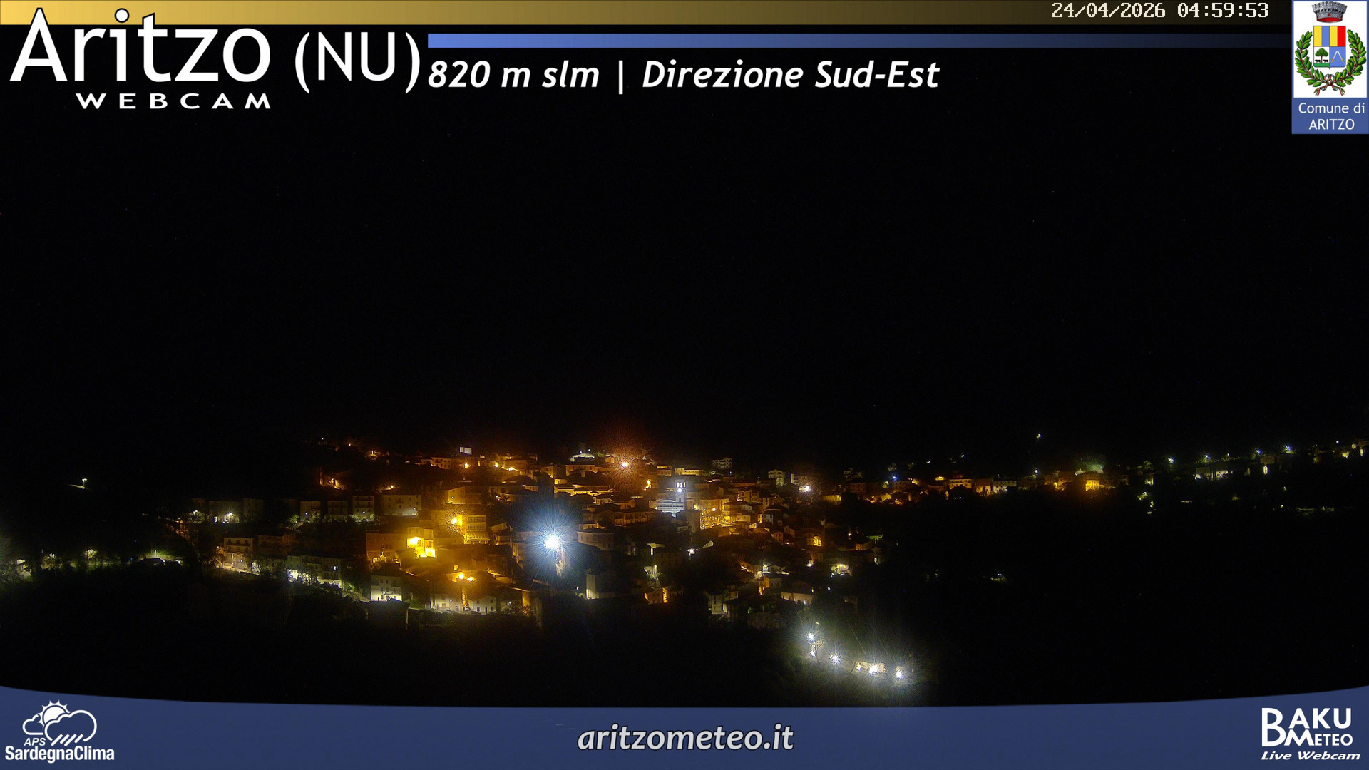 time-lapse frame, Aritzo webcam