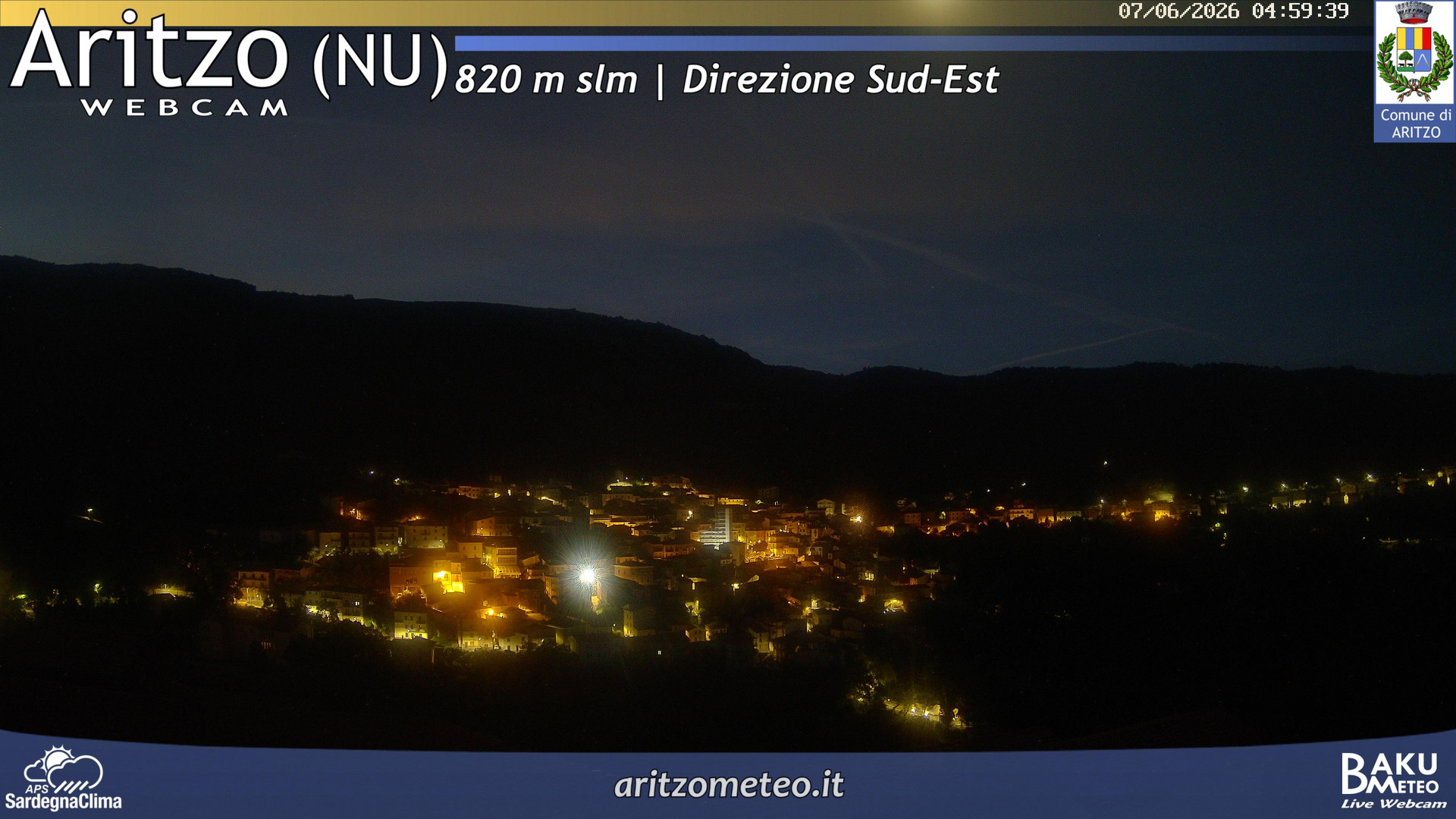 time-lapse frame, Aritzo webcam